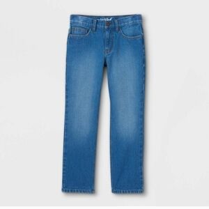 NWTCat & Jack Boys Relaxed Straight Leg Blue Jeans Husky Classic